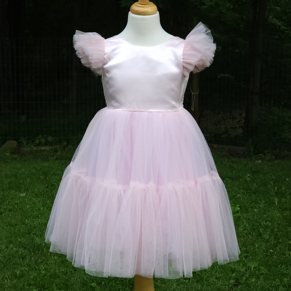 Pink tulle dress